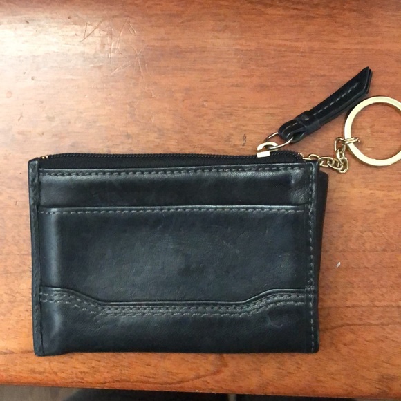 Coach black leather classic coin purse/card holder - Picture 2 of 3